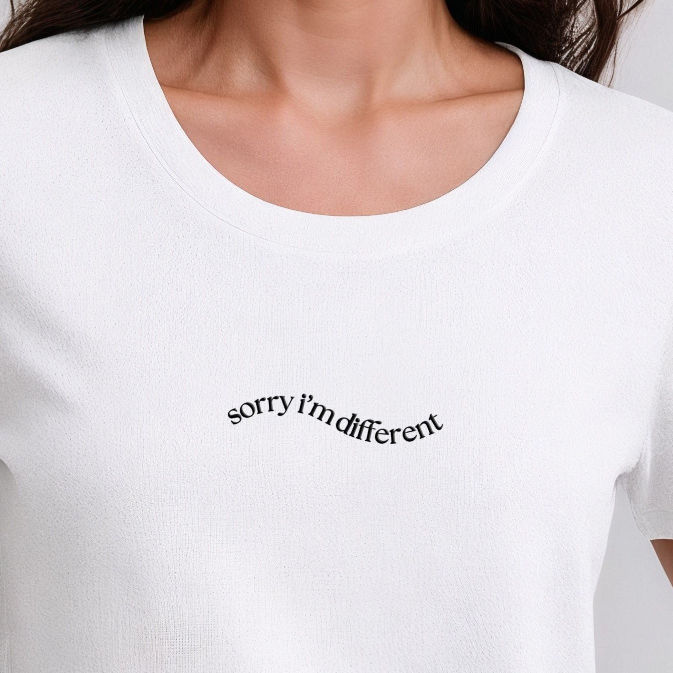Camiseta Feminina Sorry I'm different - Ibitiraquire